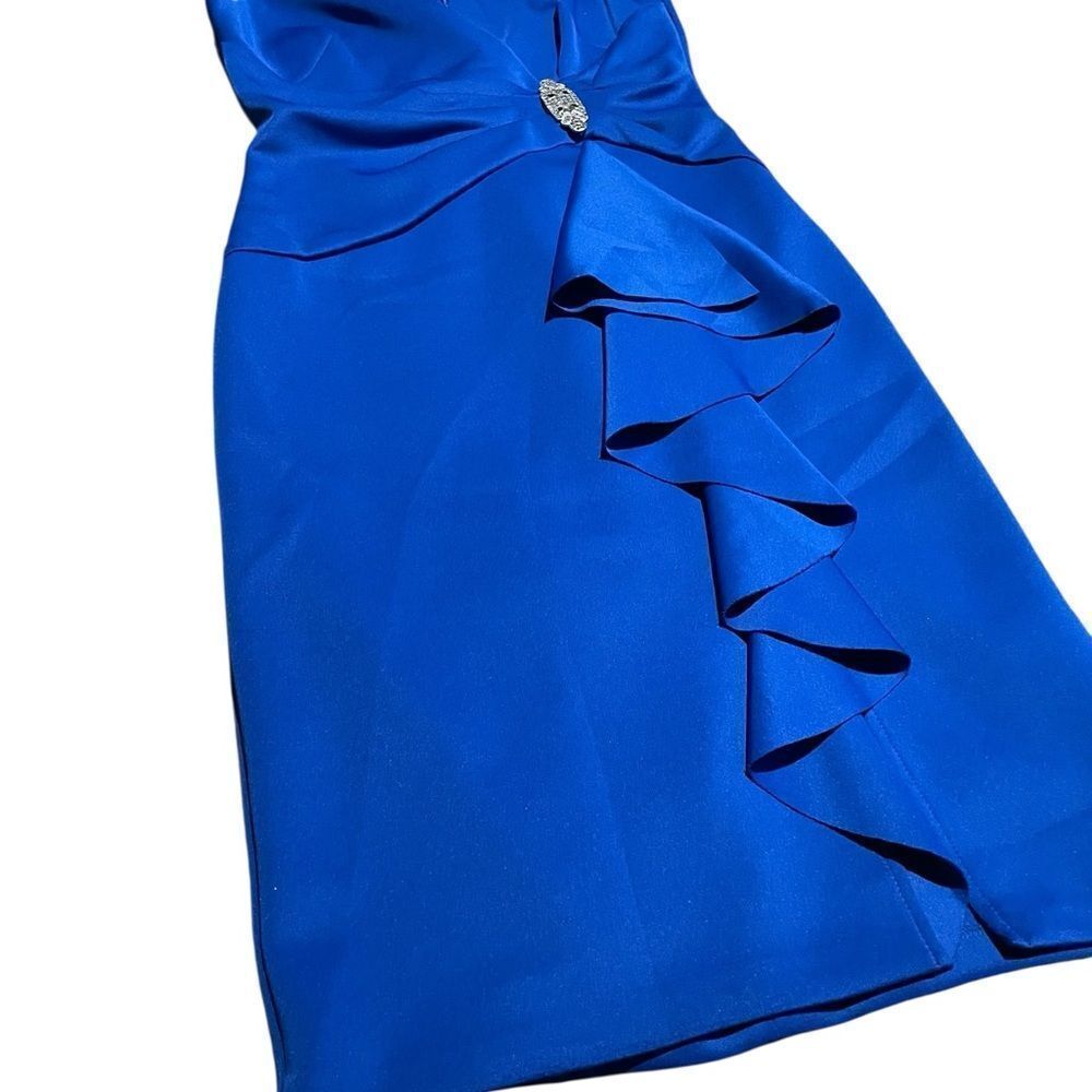 Jessica Howard new with tags Elegant Blue Ruffle Dress lined perfect size 4
